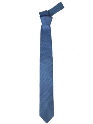Gravata Semi Slim 100% Poliéster Diament Deluxe Azul Claro