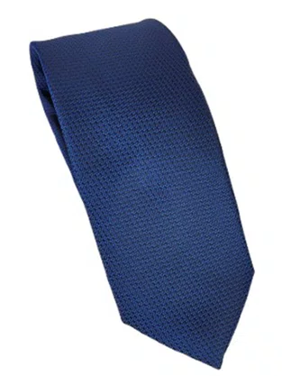 Gravata Semi Slim 100% Poliéster Diament Deluxe Marinho