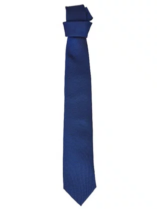 Gravata Semi Slim 100% Poliéster Diament Deluxe Marinho