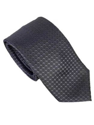 Gravata Semi Slim 100% Poliéster Diament Deluxe Preto