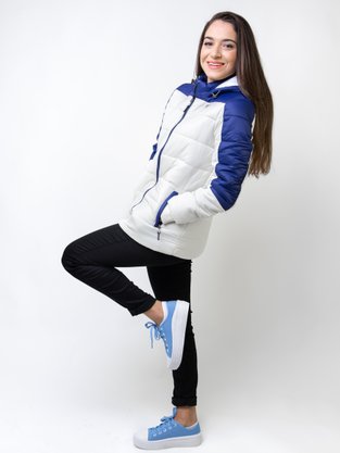 Jaqueta Feminina Adulto Com Capuz e Zíper 26.01.0194 Overcore Girls Azul