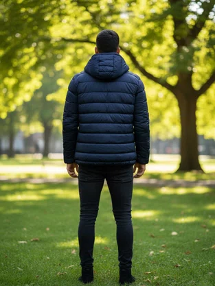 Jaqueta Bomber Com Capuz  Masculina 30128 Fatal Marinho