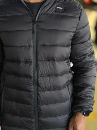 Jaqueta Bomber Com Capuz  Masculina 30128 Fatal Preto