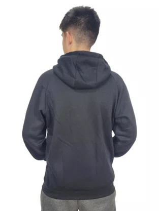Jaqueta Canguru De Moletom Masculino Adulto EKP371941 Kappa Preto