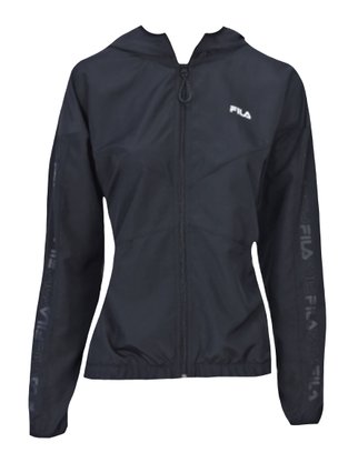 Jaqueta Com Capuz Feminina Adulto Geo Block Hoodie F12AT137 Fila Preto