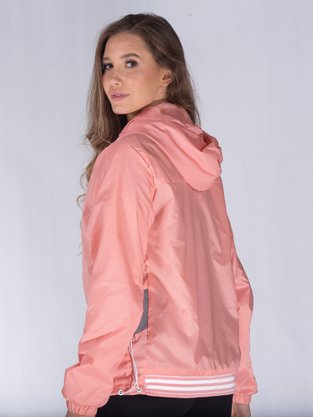 Corta Vento Com Capuz Feminino Adulto 16.56.0104 Overcore Rosa