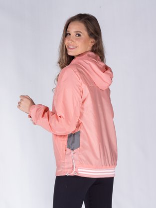 Corta Vento Com Capuz Feminino Adulto 16.56.0104 Overcore Rosa