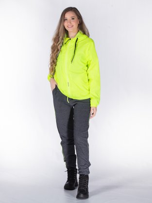 Corta Vento Com Capuz Feminino Adulto 16.56.0104 Overcore Verde