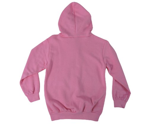 Jaqueta De Moletom C/Capuz Feminina Infantil Analê Rosa