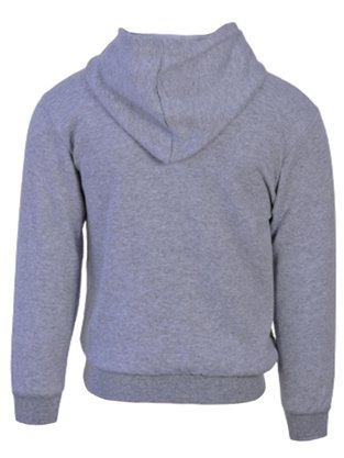 Jaqueta De Moletom Com Capuz Masculino Infantil  Analê Cinza e Verde