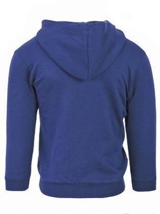 Jaqueta De Moletom Com Capuz Masculino Infantil Analê Marinho e Verde