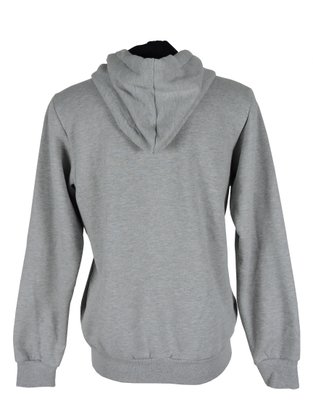 Jaqueta de Moletom Masculina Adulto Bolso Canguru Com Capuz 23000 Vanton Cinza