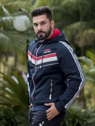 Jaqueta De Moletom Masculina Adulto 21587 Fatal Marinho