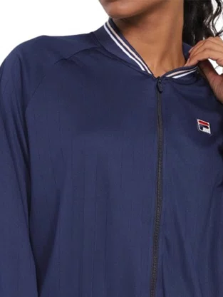 Jaqueta Feminina Adulto Pinstripes Line F12TN030 Fila Marinho
