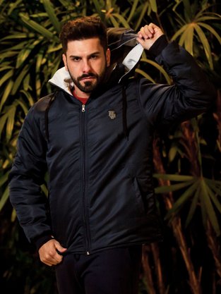 Jaqueta Masculina Adulto Dupla Face 6509 Tookas Marinho e Bege