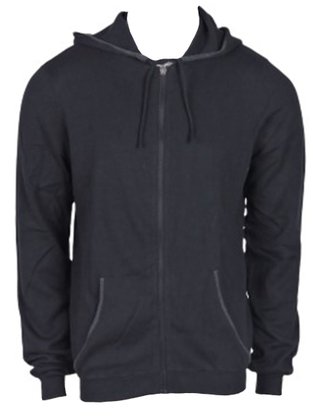 Jaqueta Masculina Adulto Lisa Com Capuz K4BV Hering Preto M