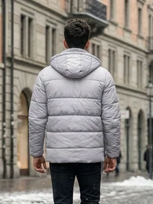 Jaqueta Puffer De Nylon Masculina PKM206C Blue Bay/Barcly