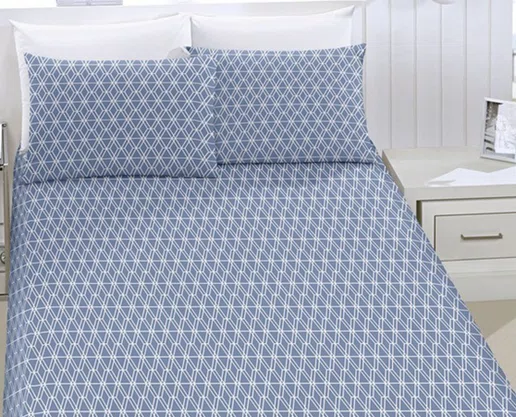 Jogo De Cama Casal Estampado 3 Peças Royal Santista Leo Azul