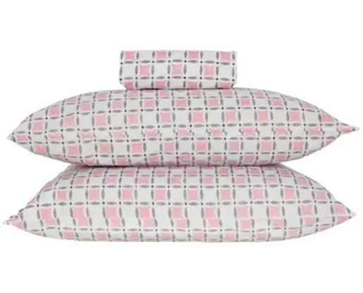 Jogo De Cama Casal Estampado 3 Peças Royal Santista Tutti Rosa