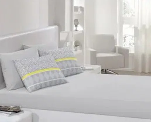Jogo  De Cama Casal  Liso 3 Peças Chade  Royal Santista Cinza