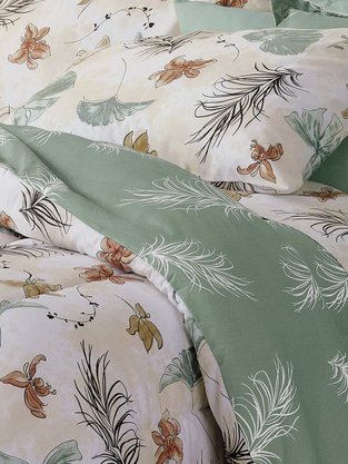 Jogo De Cama King 04 Peças 150 Fios Estampado Diamante Teka Tropical
