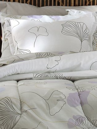 Jogo De Cama Queen 04 Peças 150 Fios Estampado Diamante Teka Encanto