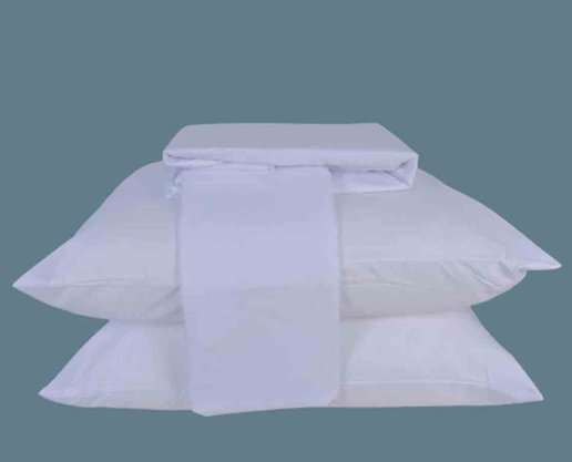 Jogo de Cama Queen 04 Peças 300 Fios Toque de Seda 1,58 X1,98m Jolitex Branco