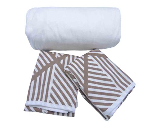 Jogo De Cama Rubi King 03 Peças Estampado 32075 SBX Pérola