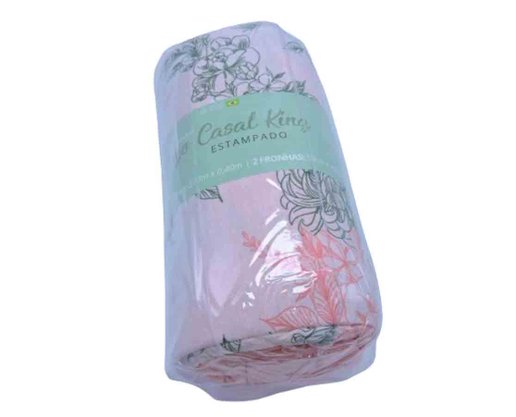 Jogo De Cama Rubi King 03 Peças Estampado 32075 SBX Salmão