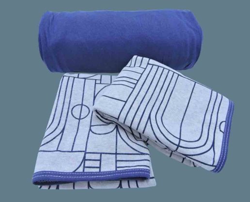 Jogo De Cama Rubi Queen 03 Peças Estampado 32045 SBX Marinho