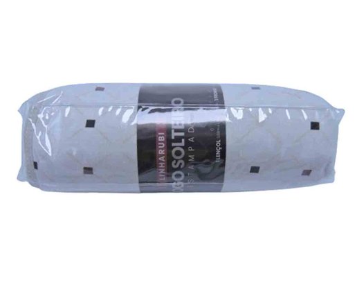 Jogo De Cama Rubi Solteiro 02 Peças Estampado 32043 SBX Bege
