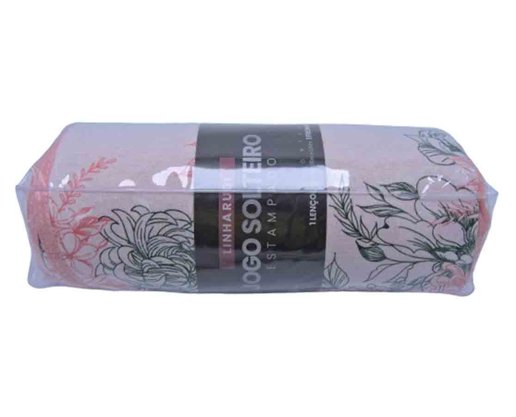 Jogo De Cama Rubi Solteiro 02 Peças Estampado 32043 SBX Salmão
