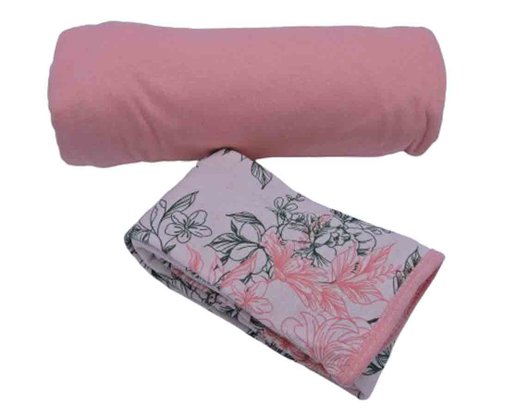 Jogo De Cama Rubi Solteiro 02 Peças Estampado 32043 SBX Salmão