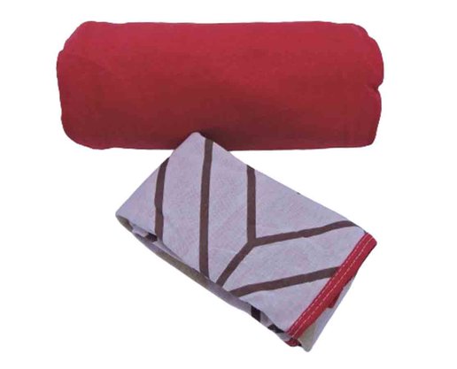 Jogo De Cama Rubi Solteiro 02 Peças Estampado 32043 SBX Vermelho