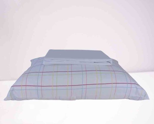 Jogo de Cama Solteiro 02 Peças 300 Fios Toque de Seda 0,88 X1,88m Jolitex Branco