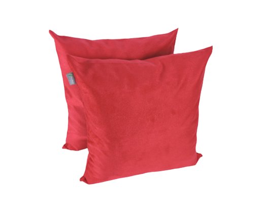 Kit com 6 Capas de Almofadas 44cm X 44cm  Fortex Vermelho, Estampado E Marfim