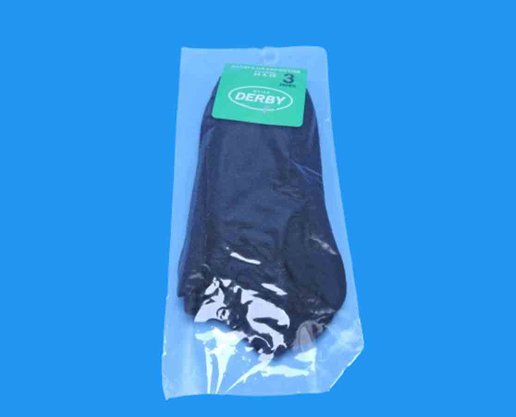 Kit Meia Com 03 Pares Unissex Adulto 4070 Derby Preto 34/39