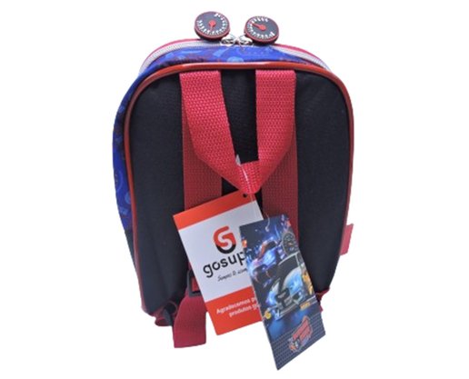 Lancheira Infantil Burning Rider BUR30L0 Gosuper Vermelho e Azul