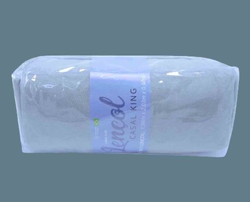 Lençol King Rubi Liso 01 Peça M32074 SBX Cinza