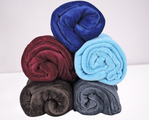 Manta Flannel Casal 1.80m X 2.00m 2180FL Texfine Chumbo