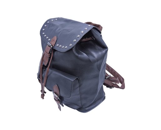 Mochila Feminina Adulto Sintético Com Bolsos Frontais X-6065 CH&LR Preto