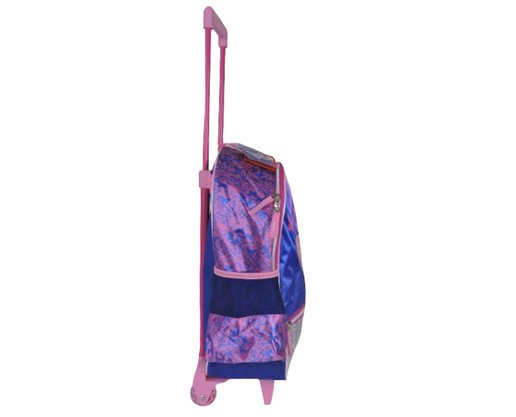 Mochila Infantil Com Rodinhas Tema Borboleta FAL30V00903 Gosuper Rosa