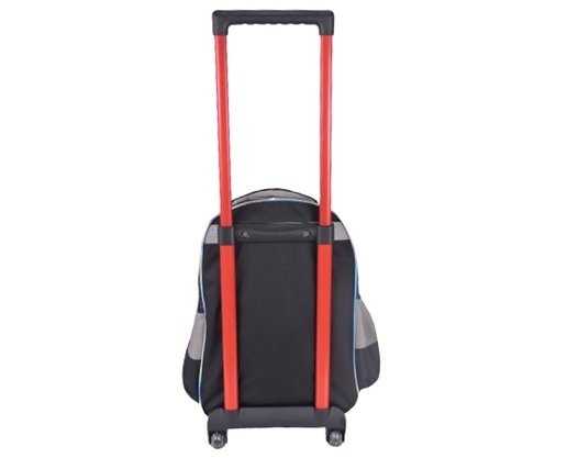 Mochila Infantil Com Rodinhas Tema Monster Truck BUR30V00410 Gosuper Cinza Escuro