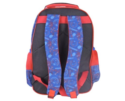 Mochila Infantil Tema Burning Rider BUR30C00201 Gosuper Vermelho e Azul