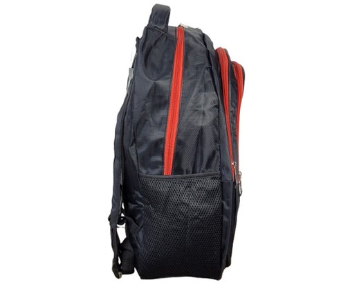 Mochila Unissex Adulto Alça Reforçada CHL7073 CHL Preto e Vermelho