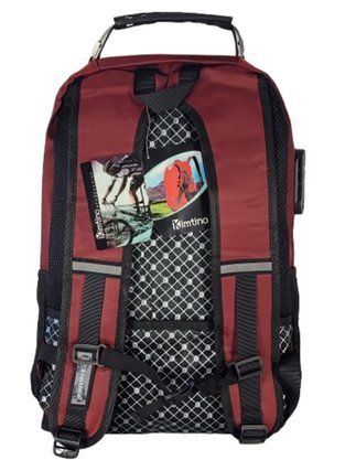 Mochila Unissex Adulto Sintética A1805 Kimtino Bordo