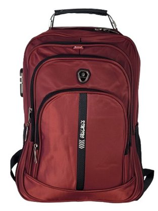 Mochila Unissex Adulto Sintética A1805 Kimtino Bordo