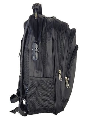Mochila Unissex Adulto Sintética A1805 Kimtino Preto