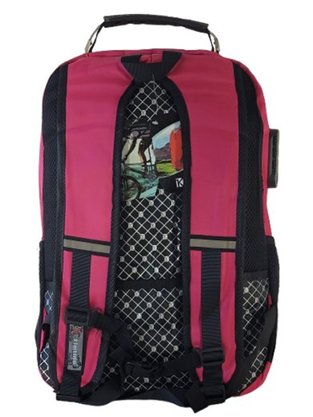 Mochila Unissex Adulto Sintética A1805 Kimtino Rosa