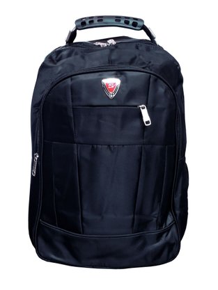 Mochila Unissex Adulto Sintético Com Detalhe De Recorte Frontal Sport Preto